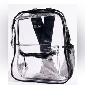 clear/ translucent medium sized backpack